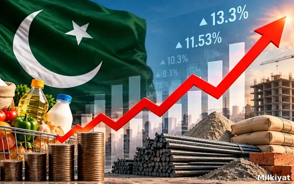 Pakistan's Wholesale Inflation Reaches 13.3%, Weekly Inflation at 11.53%
