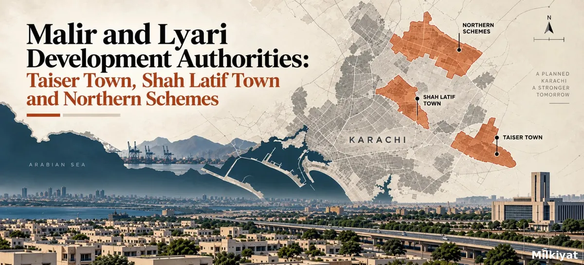 Malir and Lyari Development Authorities: Taiser Town, Shah Latif Town and Northern Schemes