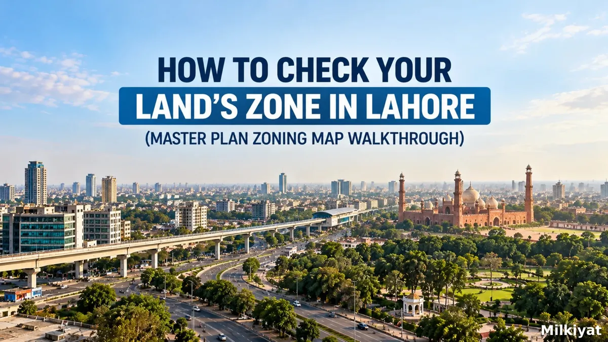 How to Check Your Land's Zone in Lahore (Master Plan Zoning Map Walkthrough)