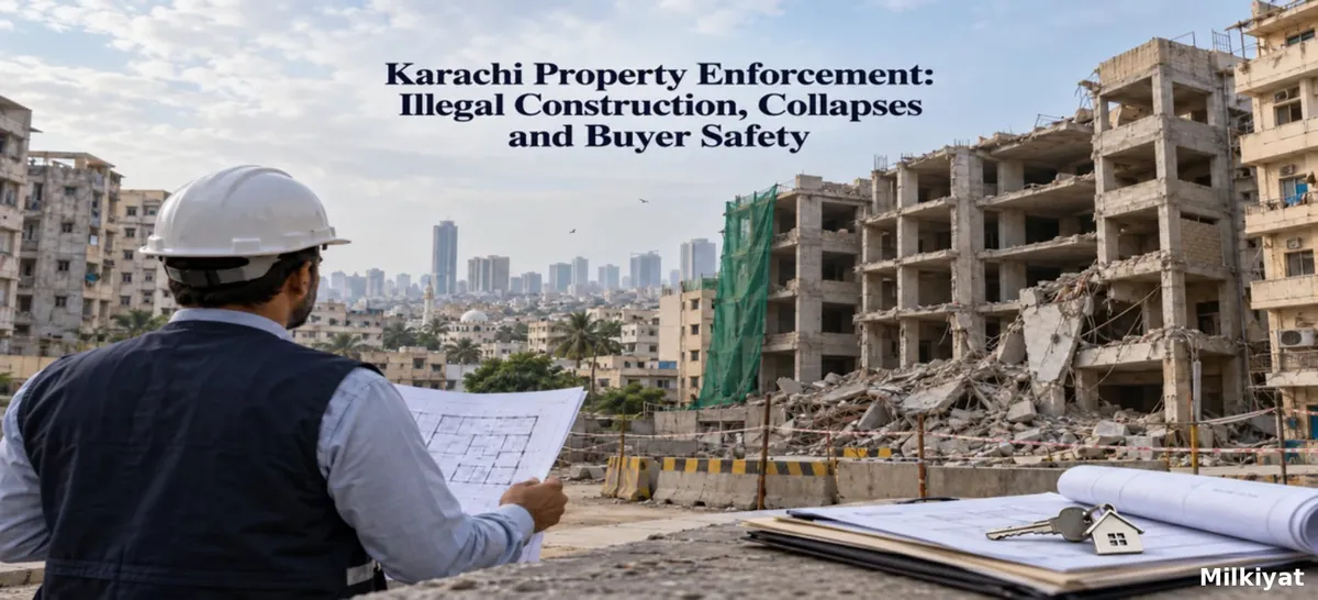 Karachi Property Enforcement: Illegal Construction, Collapses and Buyer Safety
