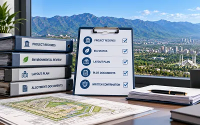 Margalla Enclave Islamabad approval verification checklist for NOC, environmental approval and official project records