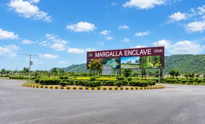 Margalla Enclave Islamabad entrance and access road in the housing society