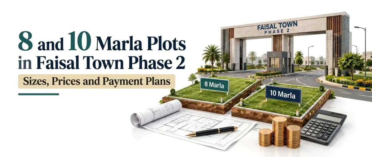 8 and 10 Marla Plots in Faisal Town Phase 2: Sizes, Prices and Payment Plans