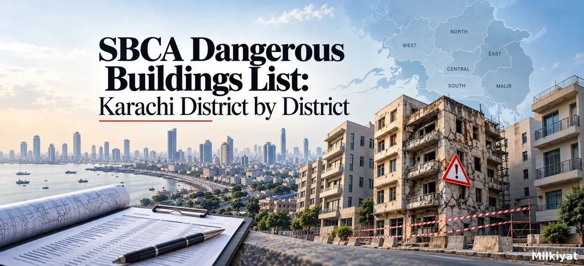 SBCA Dangerous Buildings List: Karachi District by District