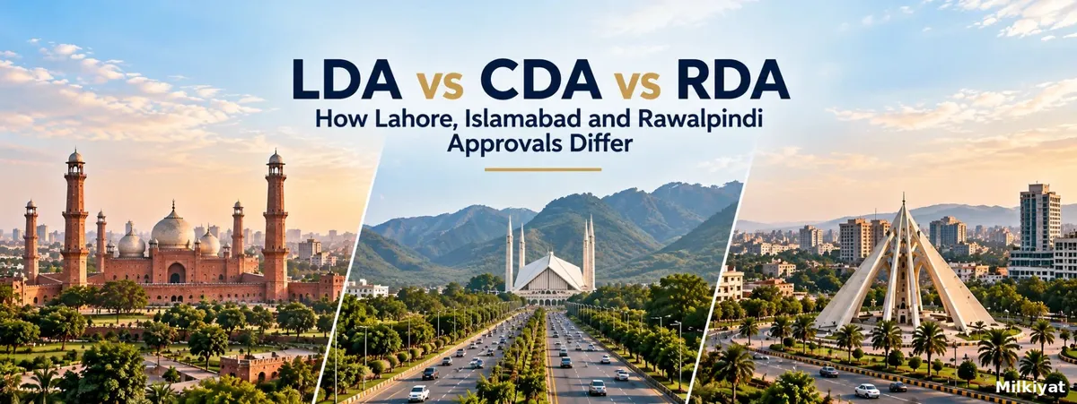 LDA vs CDA vs RDA: How Lahore, Islamabad and Rawalpindi Approvals Differ
