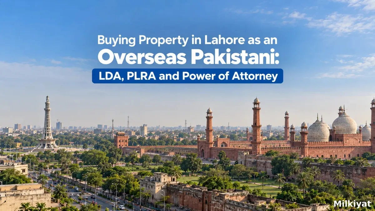 Buying Property in Lahore as an Overseas Pakistani: LDA, PLRA and Power of Attorney
