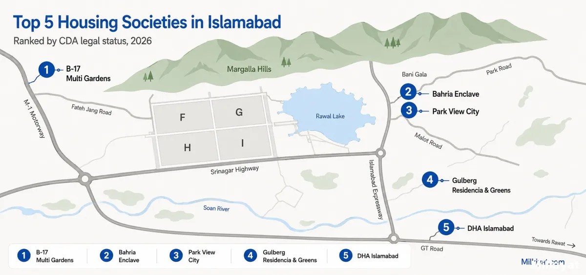 Top 5 Housing Societies in Islamabad for Living & Investment (2026 Guide)