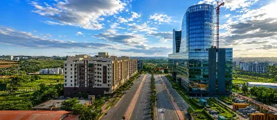View of Gulberg Green Islamabad upon Entering.