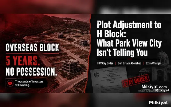 Park View City Overseas Block Plot Adjustment — Extra Charges, H Block Transfer & Investor Rights