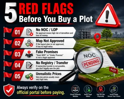 5 red flags before You buy a plot.