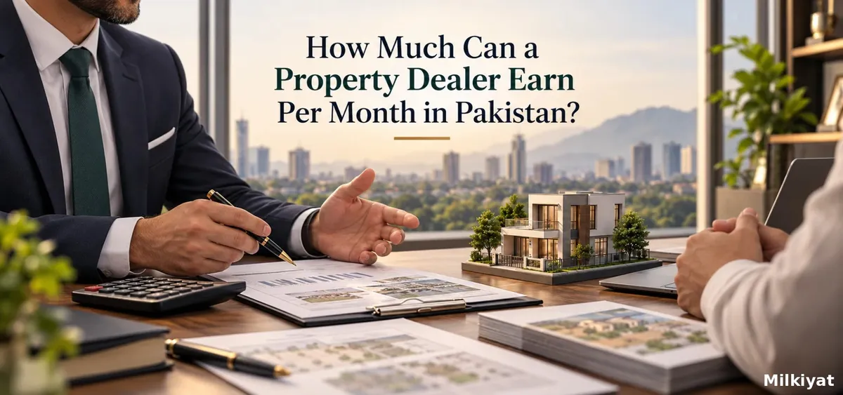 How Much Can a Property Dealer Earn Per Month in Pakistan?