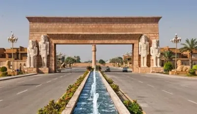An overview of Sher Shah Block in Bahria Town Lahore, highlighting its residential streets, developed houses, commercial areas and access to Azam Bhatti Avenue.