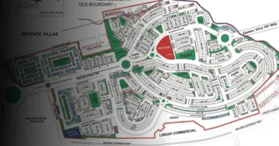 Master plan of Rafi Block, Bahria Town Lahore, highlighting its residential layout, surrounding blocks and road connections.