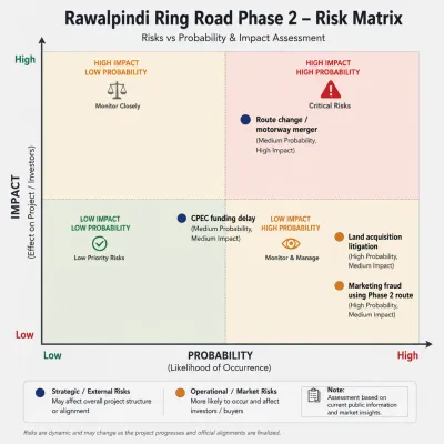 Rawalpindi ring Road phase 2 risk Matrix
