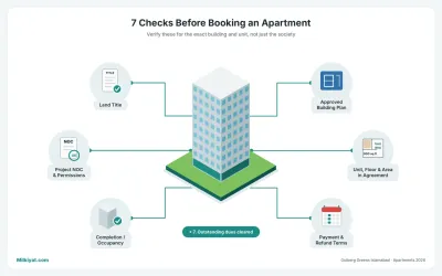 Checks before booking an apartment in Gulberg Greens