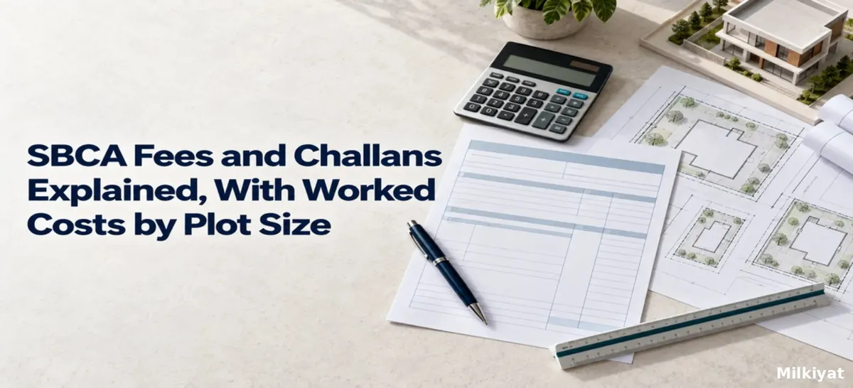 SBCA Fees and Challans Explained, With Worked Costs by Plot Size