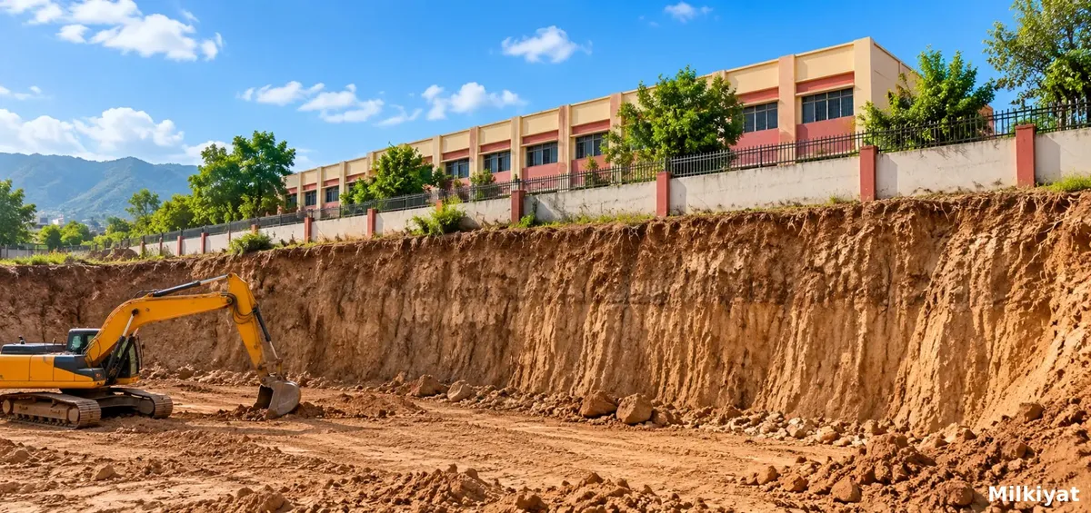 Housing Scheme Excavation Raises Safety Concerns Near Girls' School in Islamabad's Kurri