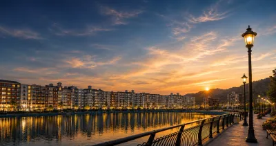 Image of Downtown Park View City Islamabad.A man made 100 kanal lake with dancing fountains.