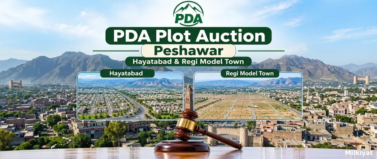 PDA Plot Auction Peshawar: Hayatabad & Regi Model Town