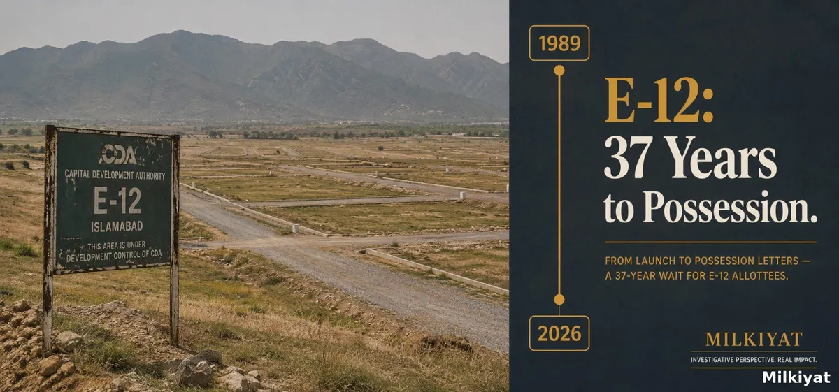 E-12 Islamabad Possession 2026: 37 Years Later, What Allottees Actually Got