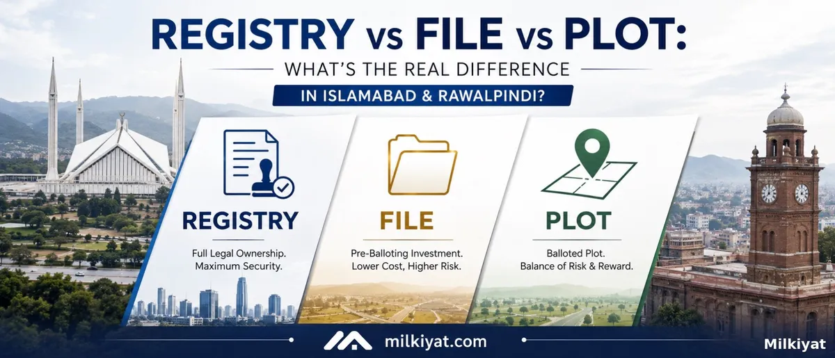 Registry vs File vs Plot: What's the Real Difference in Islamabad & Rawalpindi?