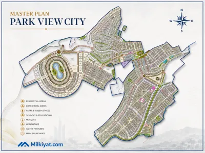 Master plan of  Parkview City Islamabad
