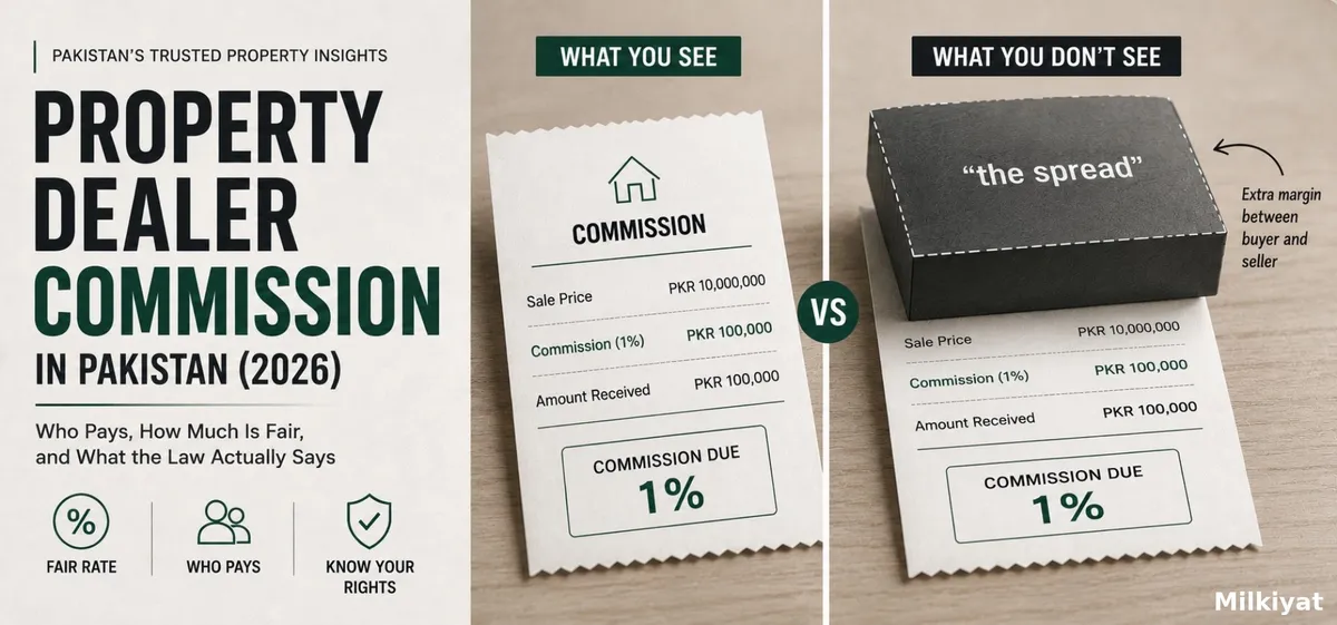 Property Dealer Commission in Pakistan (2026): Rates, Rules, Who Pays & Everything You Must Know