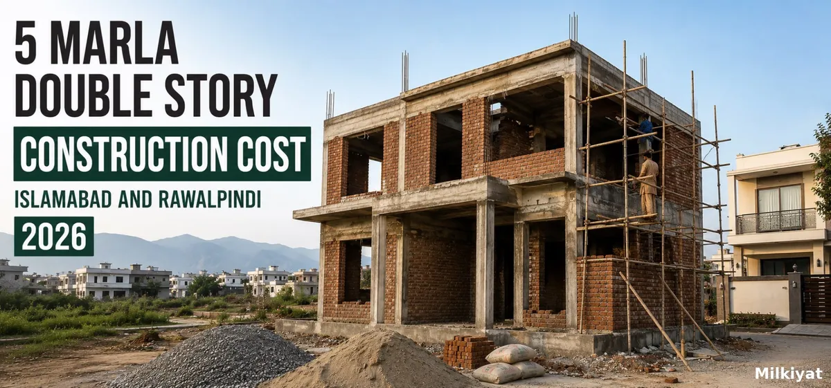 5 Marla Double Story House Construction Cost in Rawalpindi & Islamabad (2026)
