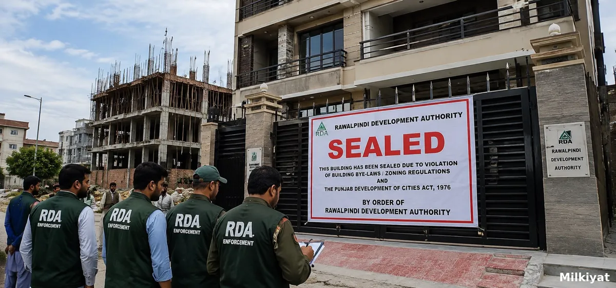 RDA Seals 11 Buildings in The Avenue One and Mumtaz City Crackdown on Illegal Construction