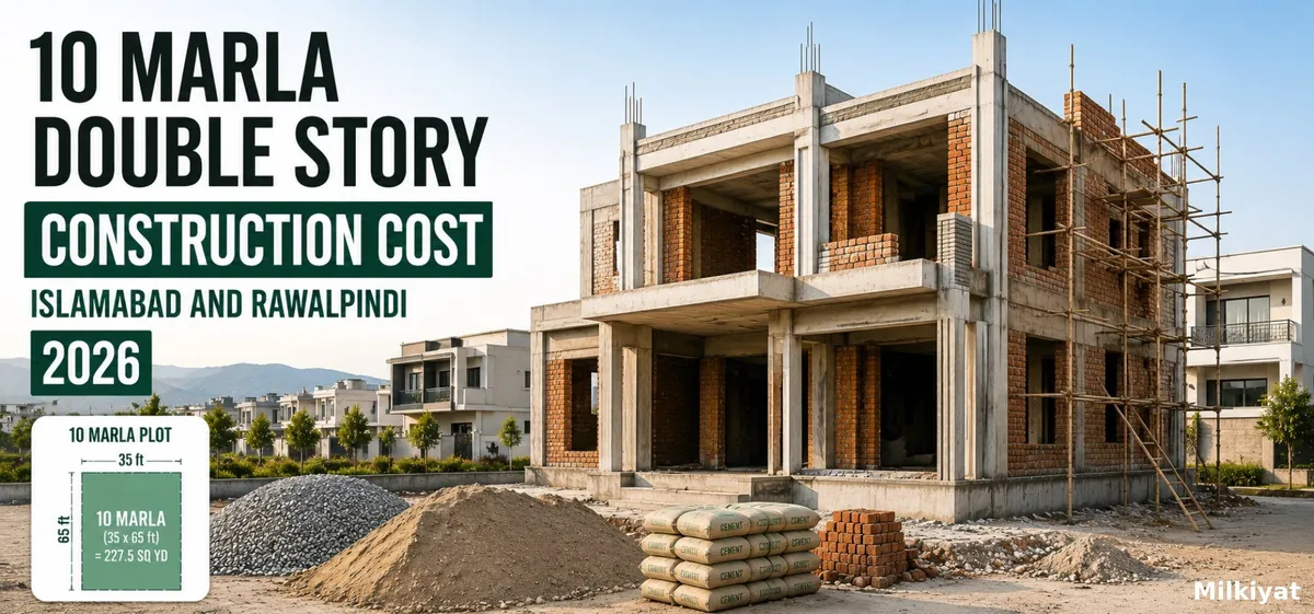 10 Marla Double Story House Construction Cost in Islamabad and Rawalpindi (2026)