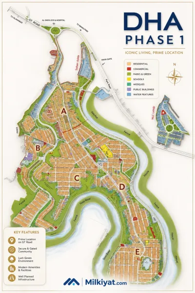 DHA Phase-1 Master Plan