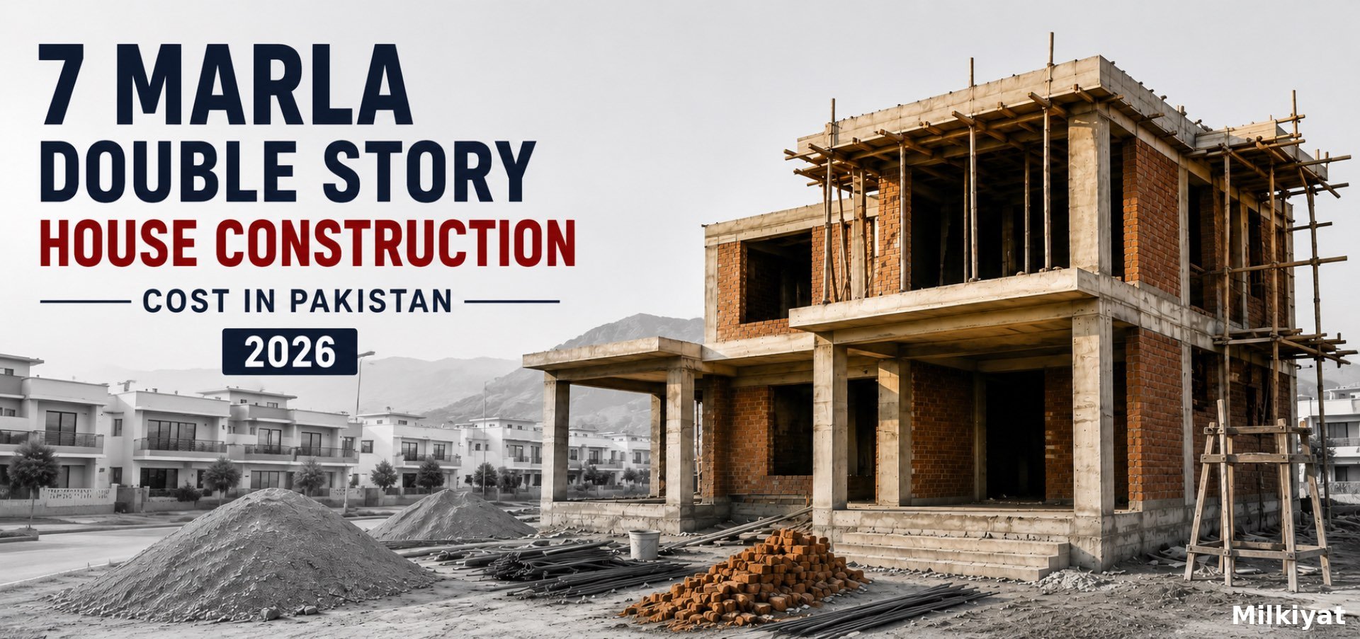 7 Marla Double Story House Construction Cost in Pakistan (2026)