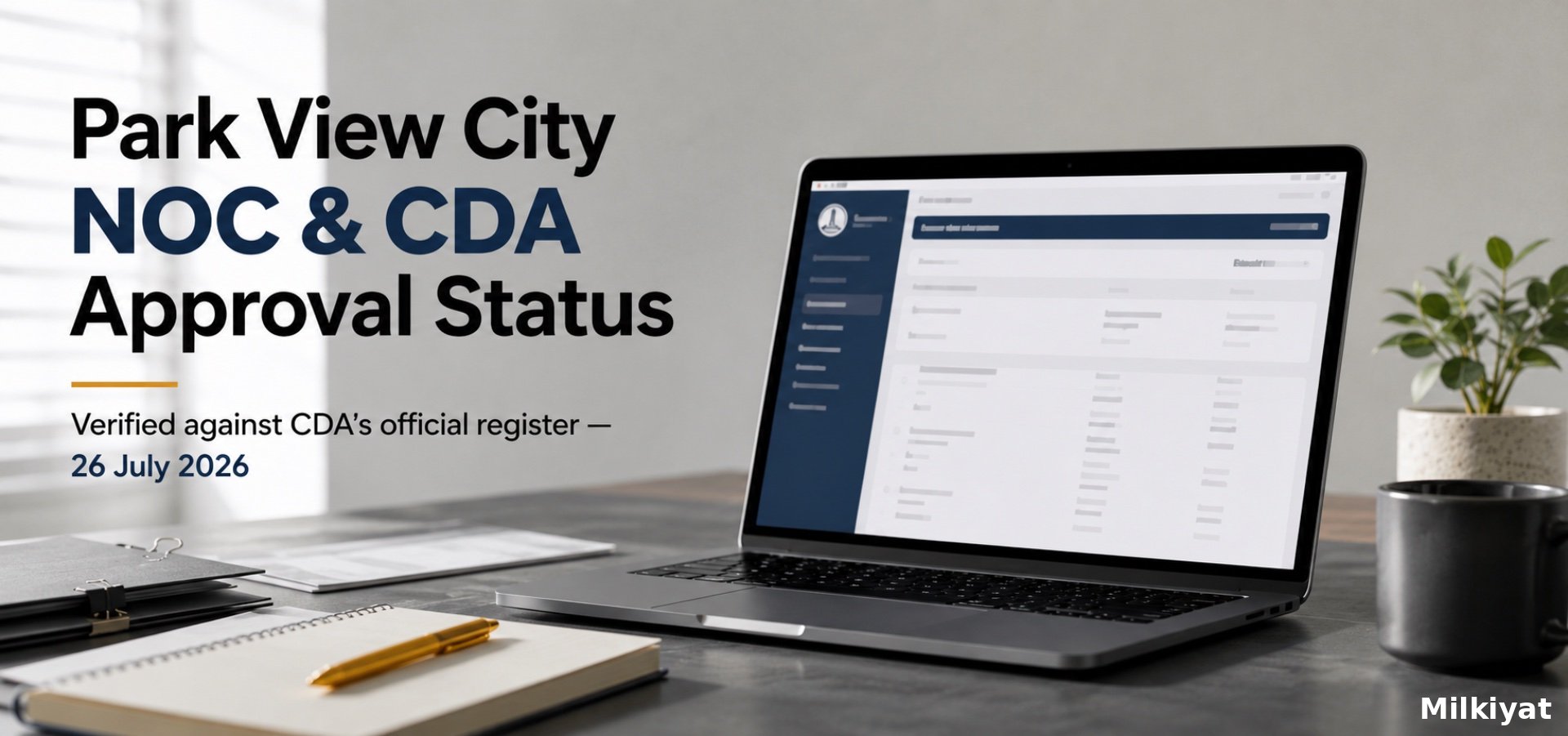 Park View City Islamabad NOC & CDA Approval Status (Updated 26 July 2026)