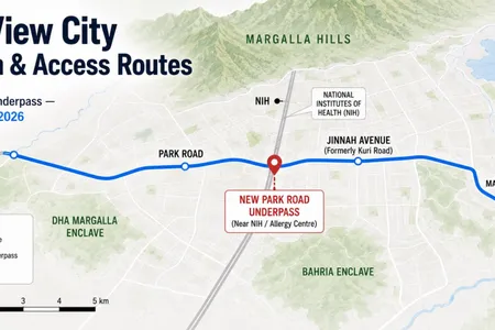 Park View City Location & Map — Distances, Access Routes & the New Park Road Underpass (Updated 26 July 2026)