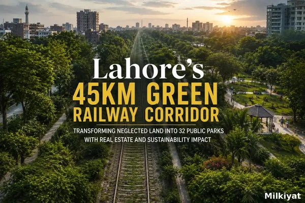 Lahore’s PKR 1.77 Billion Green Railway Corridor: Impact on Real Estate