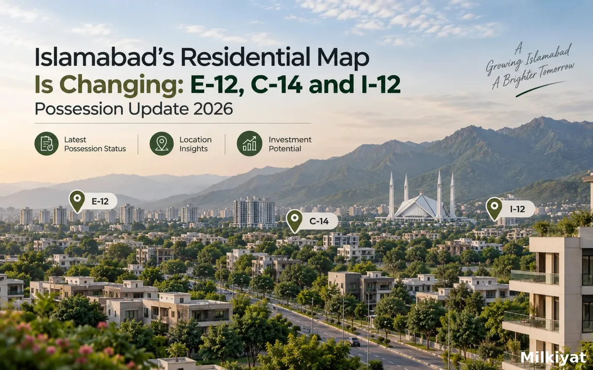 Islamabad's Residential Map Is Changing: E-12, C-14 and I-12 Possession Update 2026