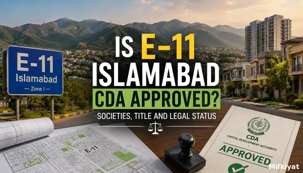 Is E-11 Islamabad CDA Approved? Societies, Title and Legal Status