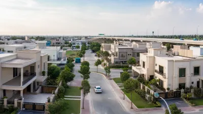 Luxury suburban housing scheme near the Expressway expansion with modern villas.