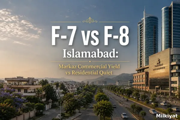 F-7 vs F-8 Islamabad: Markaz Commercial Yield vs Residential Quiet