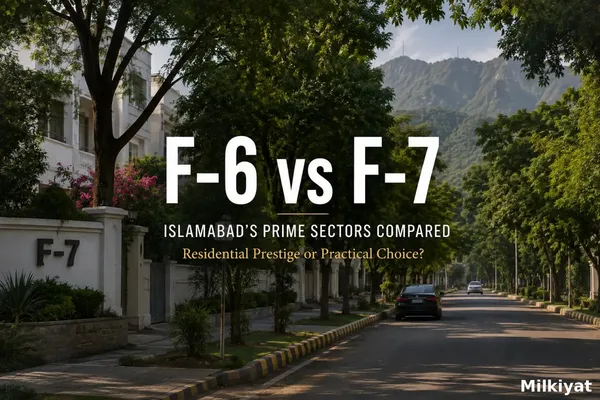 F-6 vs F-7 Islamabad: Plot-Size Mix and the Embassy-Zone Rent Premium