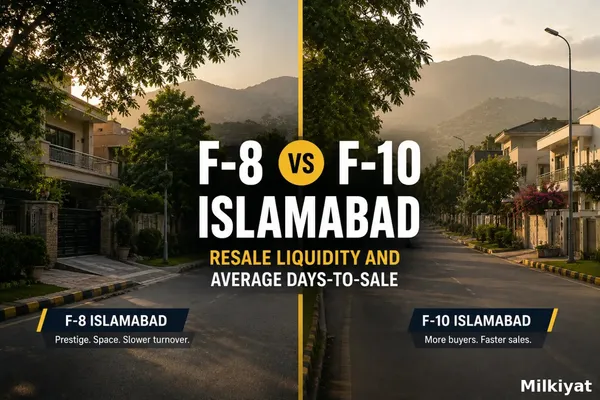 F-8 vs F-10 Islamabad: Resale Liquidity and Average Days-to-Sale