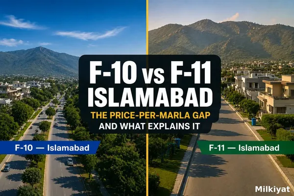 F-10 vs F-11 Islamabad: The Price-Per-Marla Gap and What Explains It
