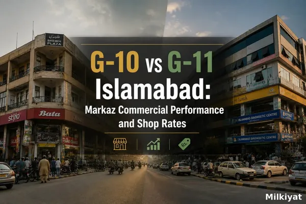 G-10 vs G-11 Islamabad: Markaz Commercial Performance and Shop Rates