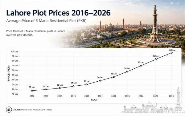Lahore Plot Prices 2016–2026