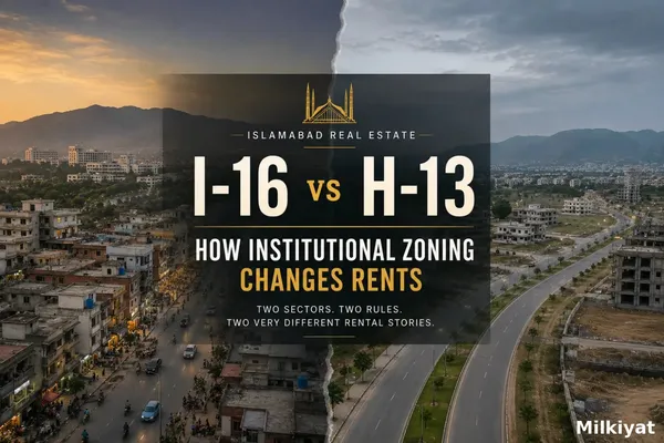 I-16 vs H-13 Islamabad: How Institutional Zoning Changes Rents