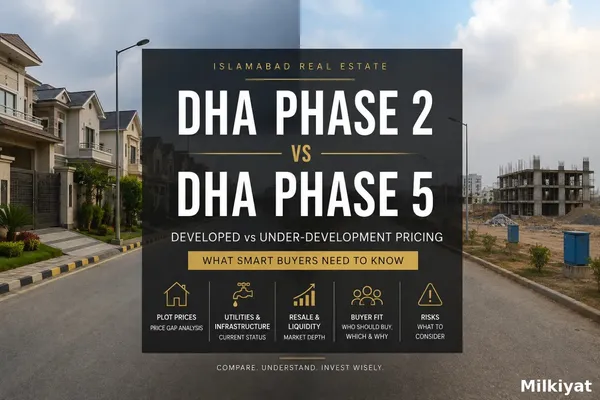 DHA Phase 2 vs DHA Phase 5 Islamabad: Developed vs Under-Development Pricing