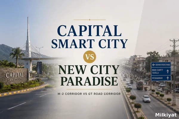 Capital Smart City vs New City Paradise: M-2 Corridor vs GT Road Corridor