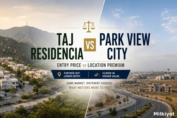 Taj Residencia vs Park View City: Entry Price vs Location Premium