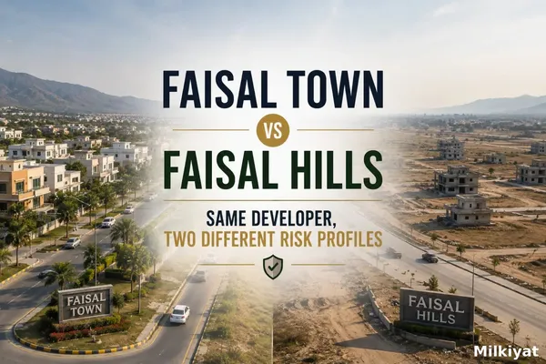 Faisal Town vs Faisal Hills: Same Developer, Two Different Risk Profiles