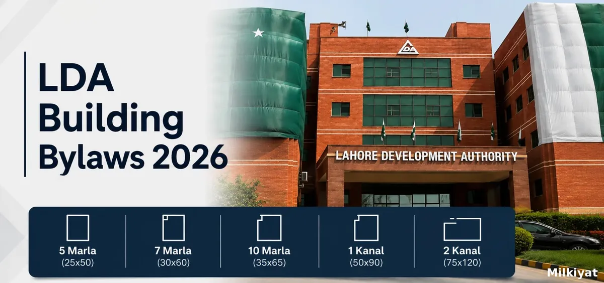 LDA Building Bylaws 2026: Covered Area, Height, Setbacks and Basement Rules by Plot Size